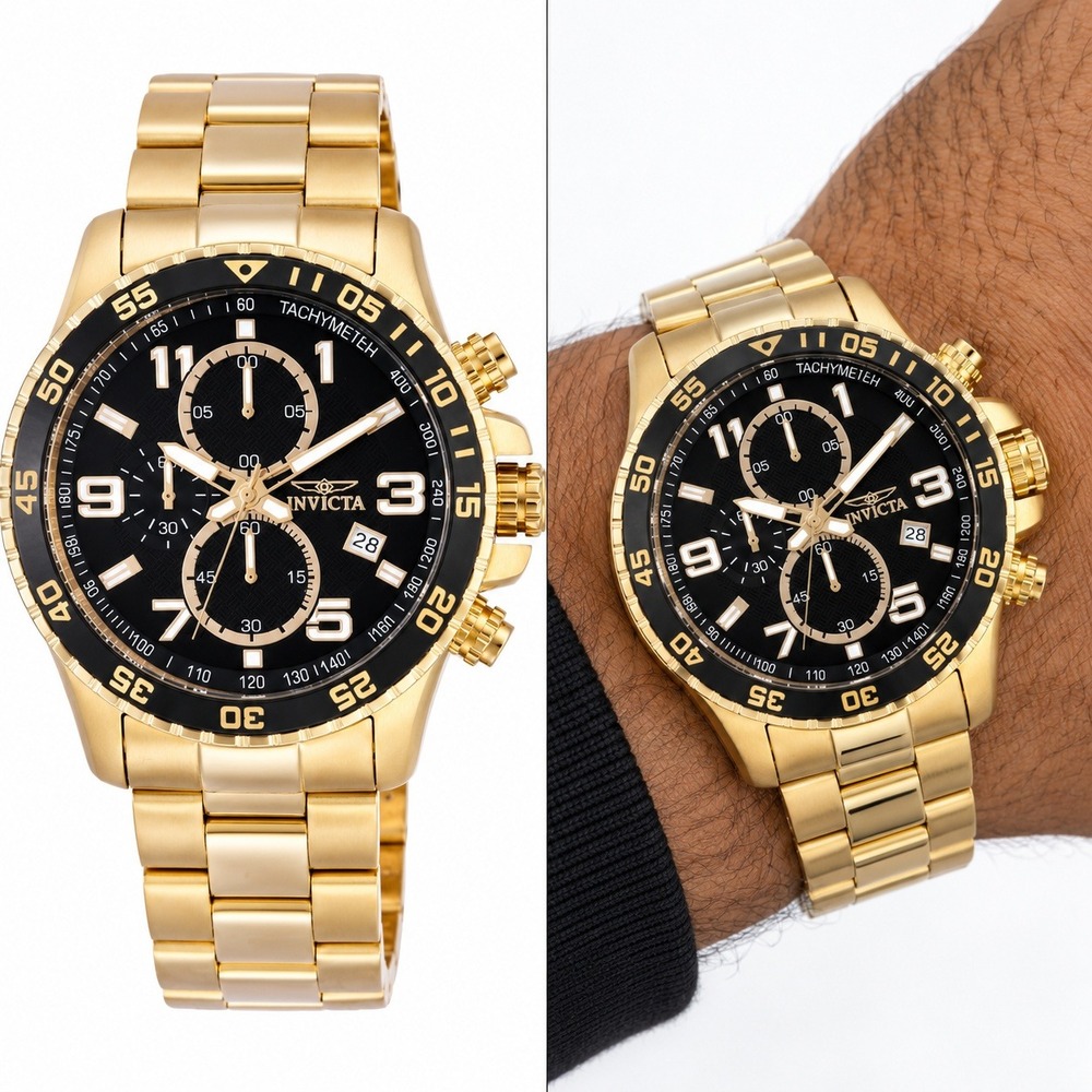 Invicta Specialty Mach Gala Men's Watch - 48mm, Gold (69816) New